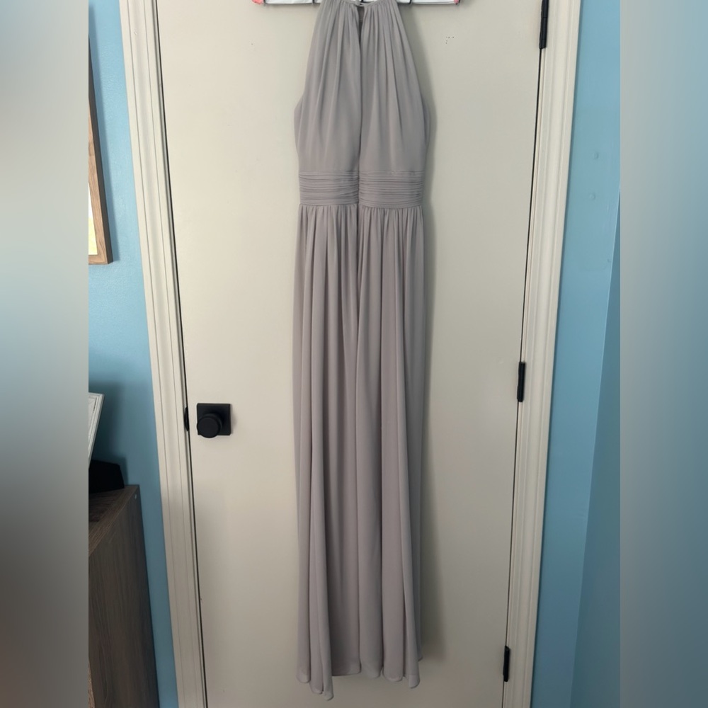 Bill Levkoff “Julia” Bridesmaid Dress in Desert Grey
